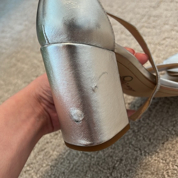 Silver Sam Edelman heels size 7 - Picture 6 of 7